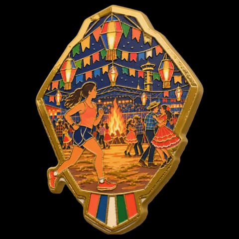 Medalha São João, edição limitada, no estilo Pin
